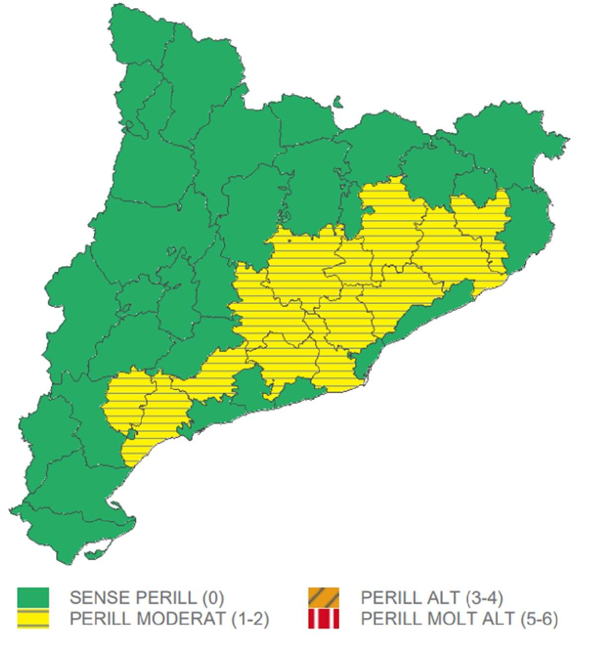 Alerta del Meteocat per fort vent dijous, 21 novembre 2024