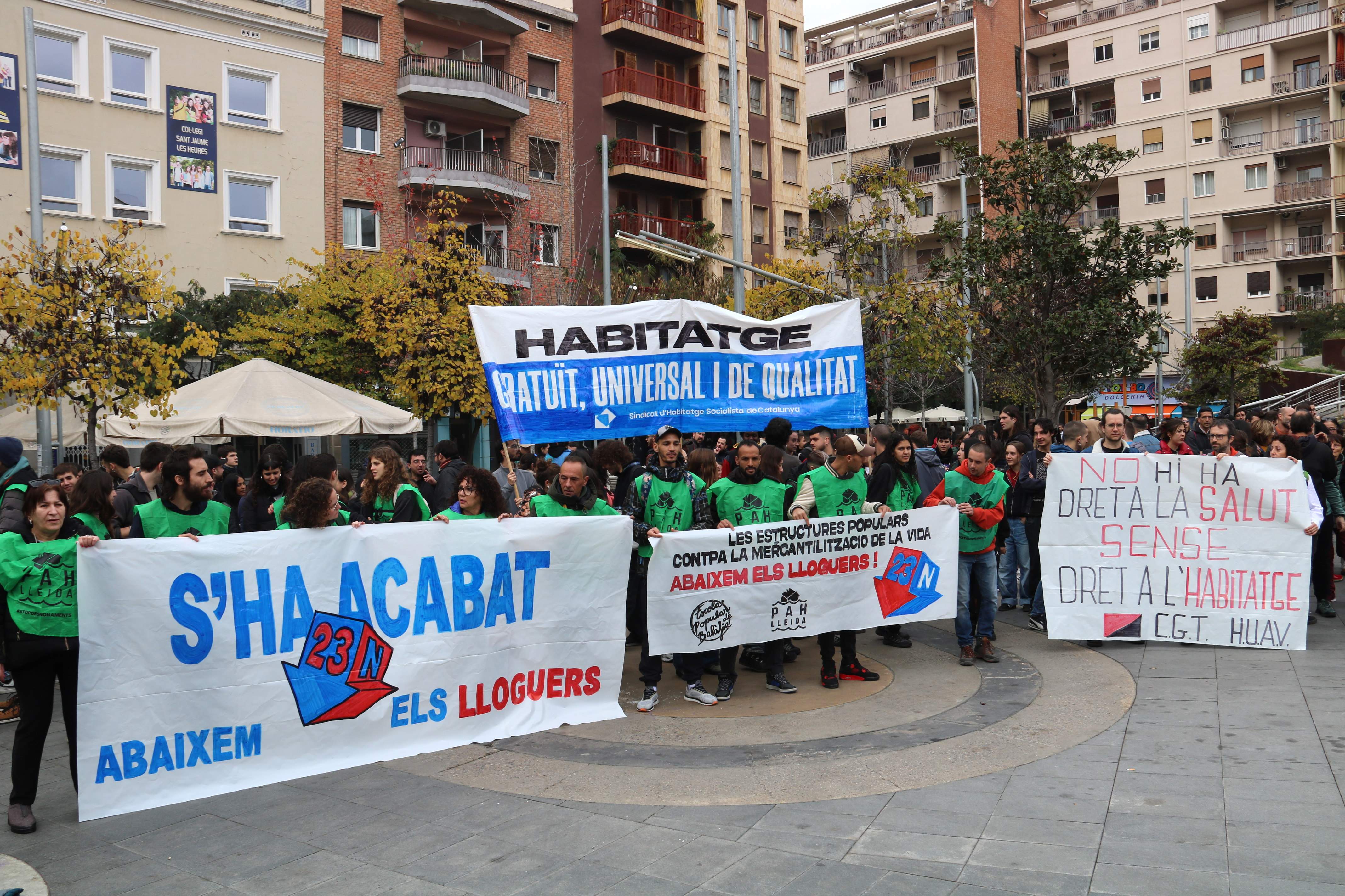 manifestació lloguer Lleida