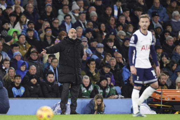 Pep Guardiola, enfadado Manchester City Tottenham EFE