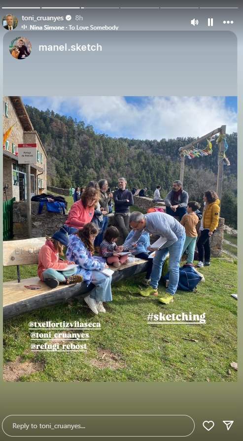 Los Cruanyes pintando en el Berguedà, Ig