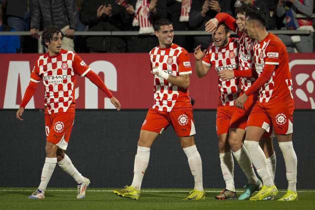 Bryan Gil Miguel Gutiérrez Blind Krejci Miovski gol / Foto: EFE