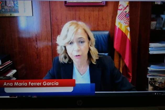 Ana María Ferrer, magistrada dle Tribunal Supremo, en la comparecencia en el CGPJ.