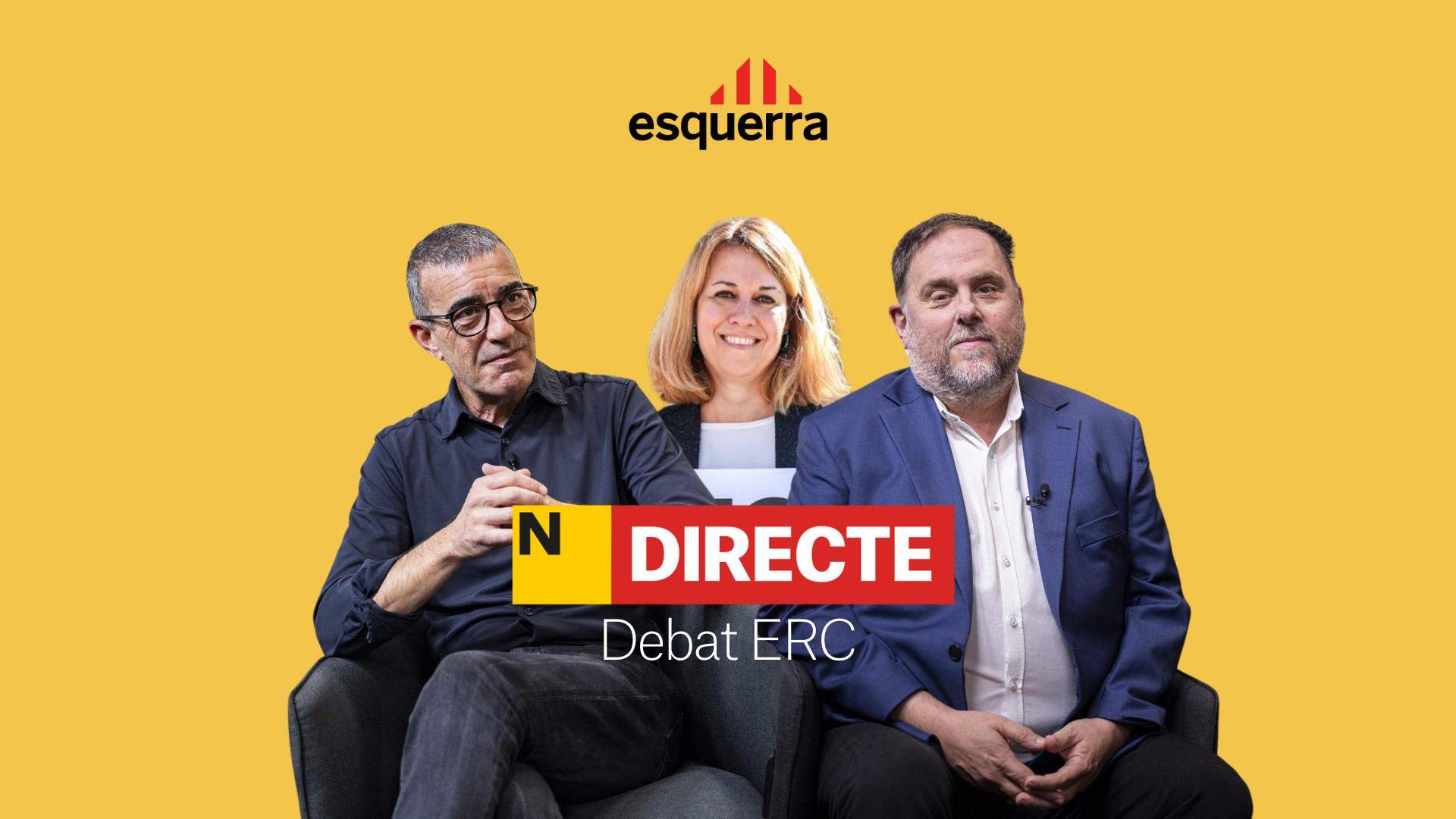 Debate de candidatos a la presidencia de ERC, DIRECTO | Cara a cara entre Junqueras, Godàs y Solà