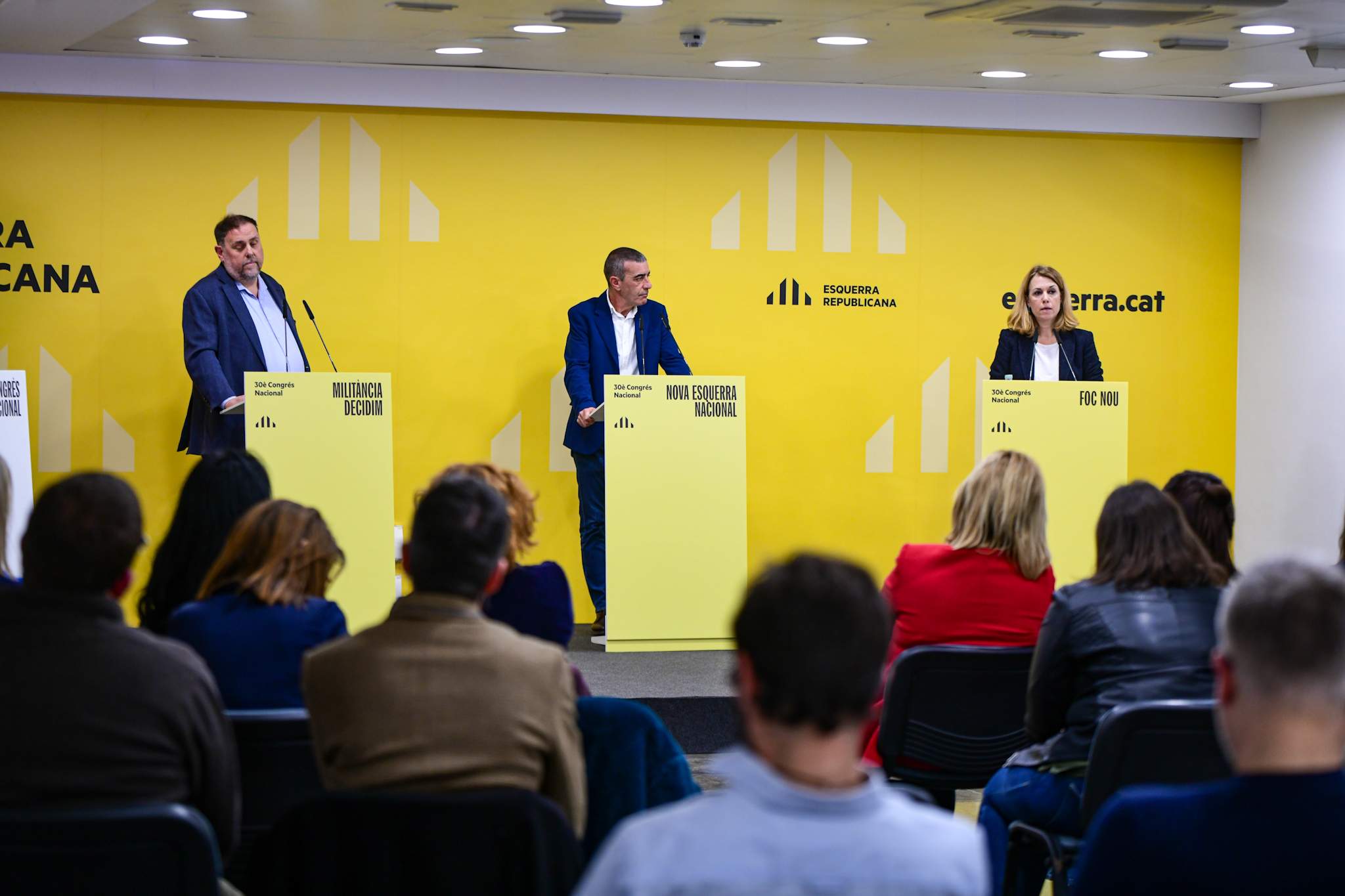 Junqueras evita la confrontación en el debate de ERC, Solà planta cara y Godàs defiende el aparato