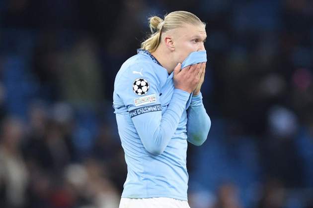 Haaland, després de l'empat del Manchester City contra el Feyenoord / Foto: EFE