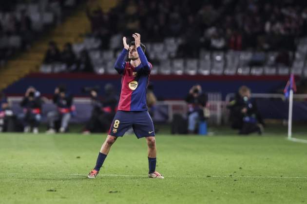 Pedri, durant un Barça - Brest de la Champions League / Foto: Europa Press