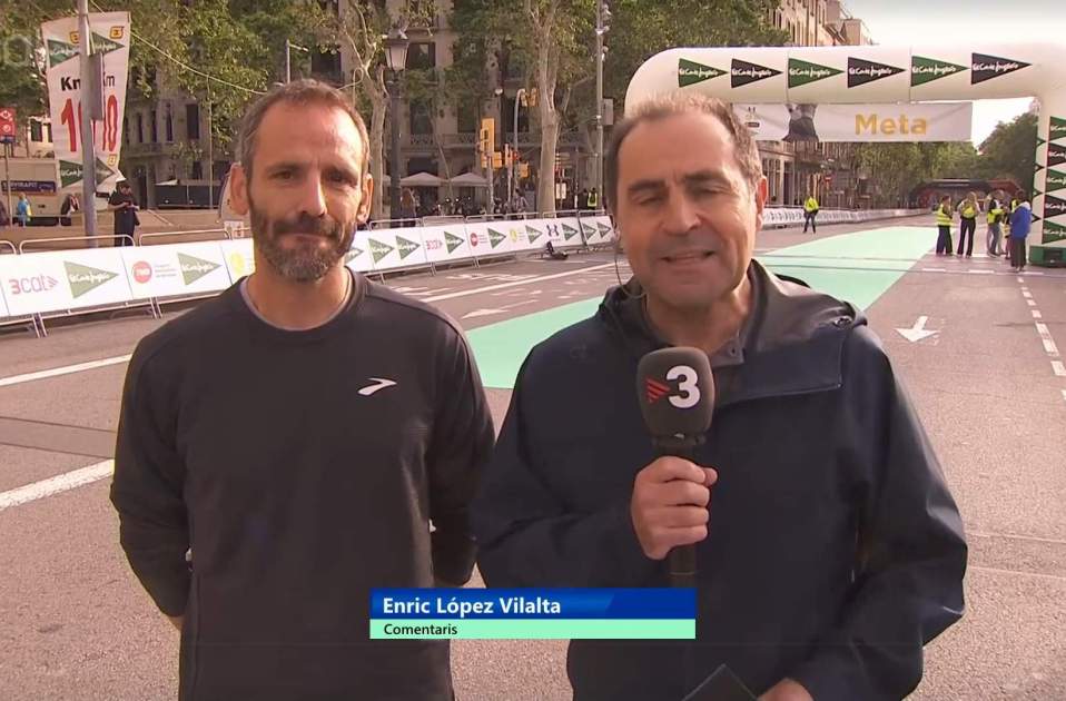 Quique López a la Carrera de El Corte Inglés, TV3