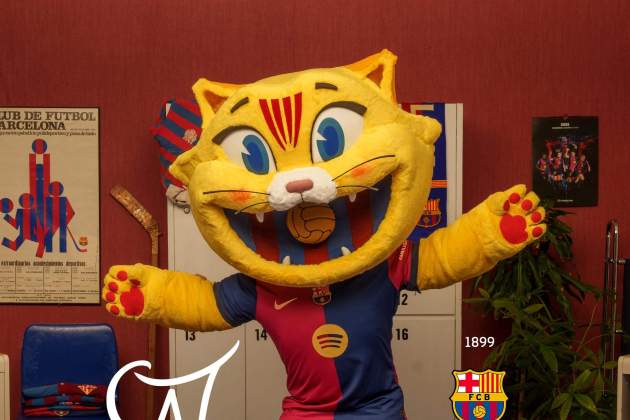 Cat, la nueva mascota blaugrana del Barça para el 125.º aniversario|cumpleaños / Foto: FC Barcelona