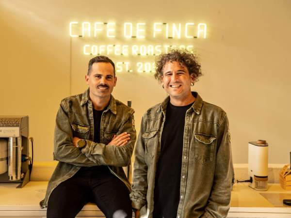 Los directivos de Café de Finca, Jonathan Moral y Juan Pendas