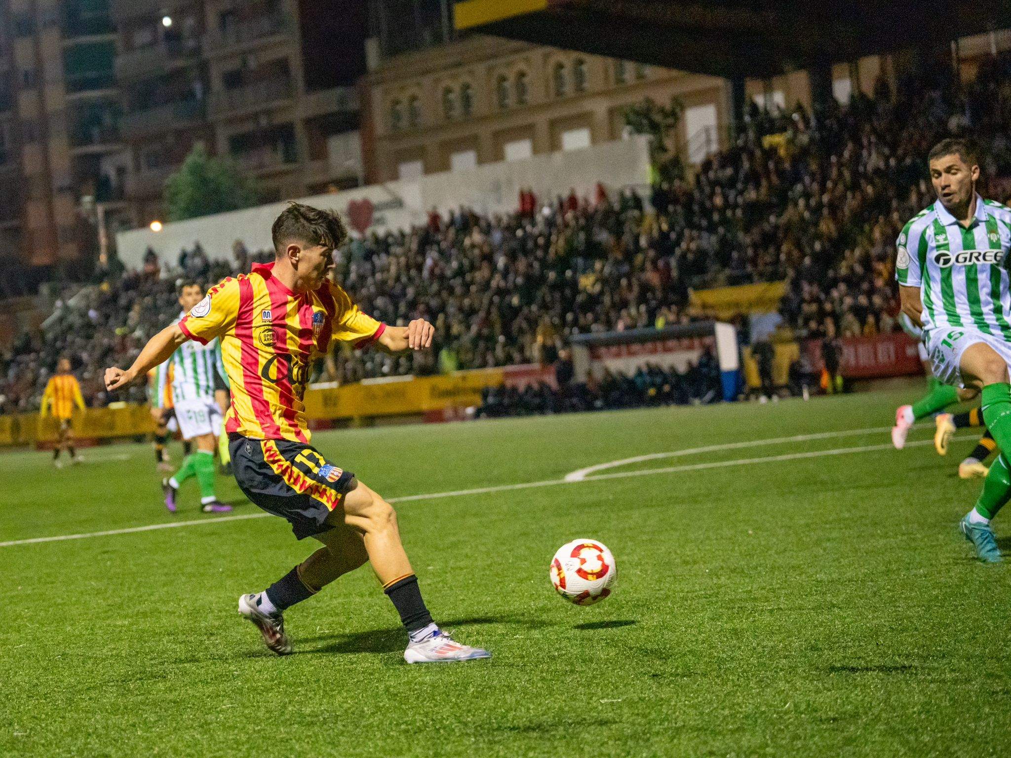 El Sant Andreu cau immerescudament davant del Betis (1-3) i s'acomiada de la Copa del Rei amb molt orgull