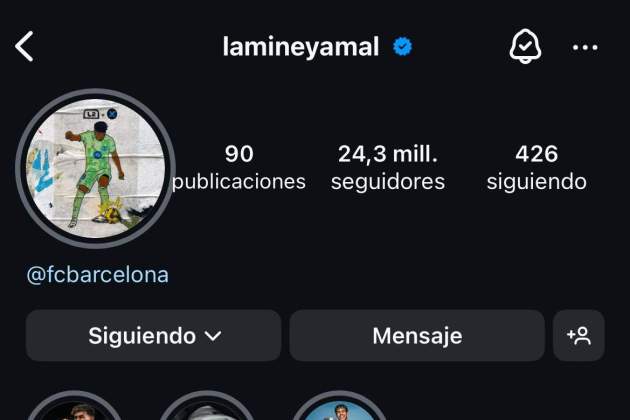 Lamine Yamal Instagram perfil / Instagram