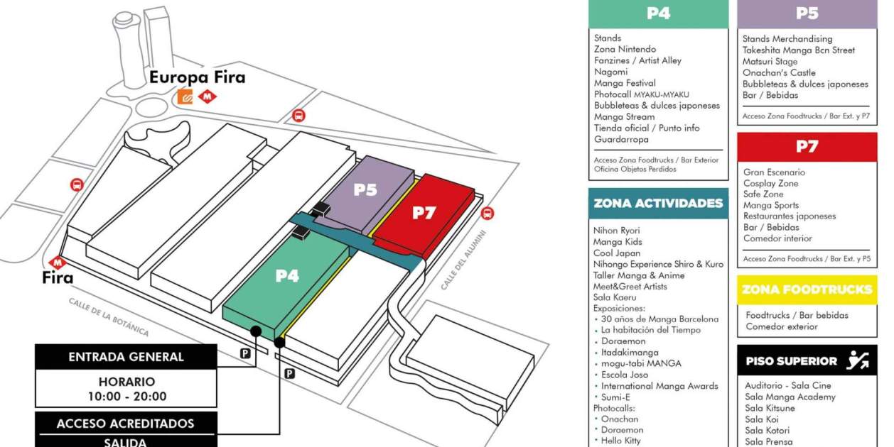 Saló del Manga Barcelona 2024   MAPA