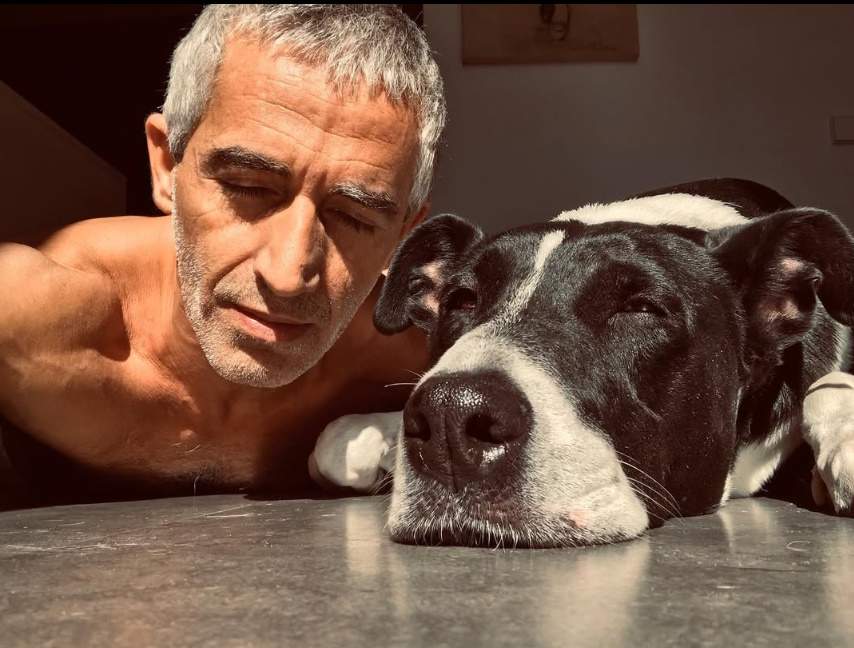 Jordi Díaz i Max, su pareja canina, Instagram