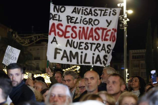 protesta dana valencia funeral / EFE