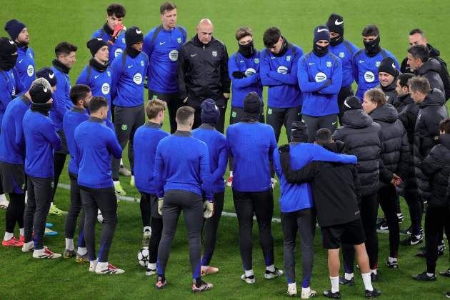 Entrenamiento Barça Signal Iduna Park / Foto: EFE