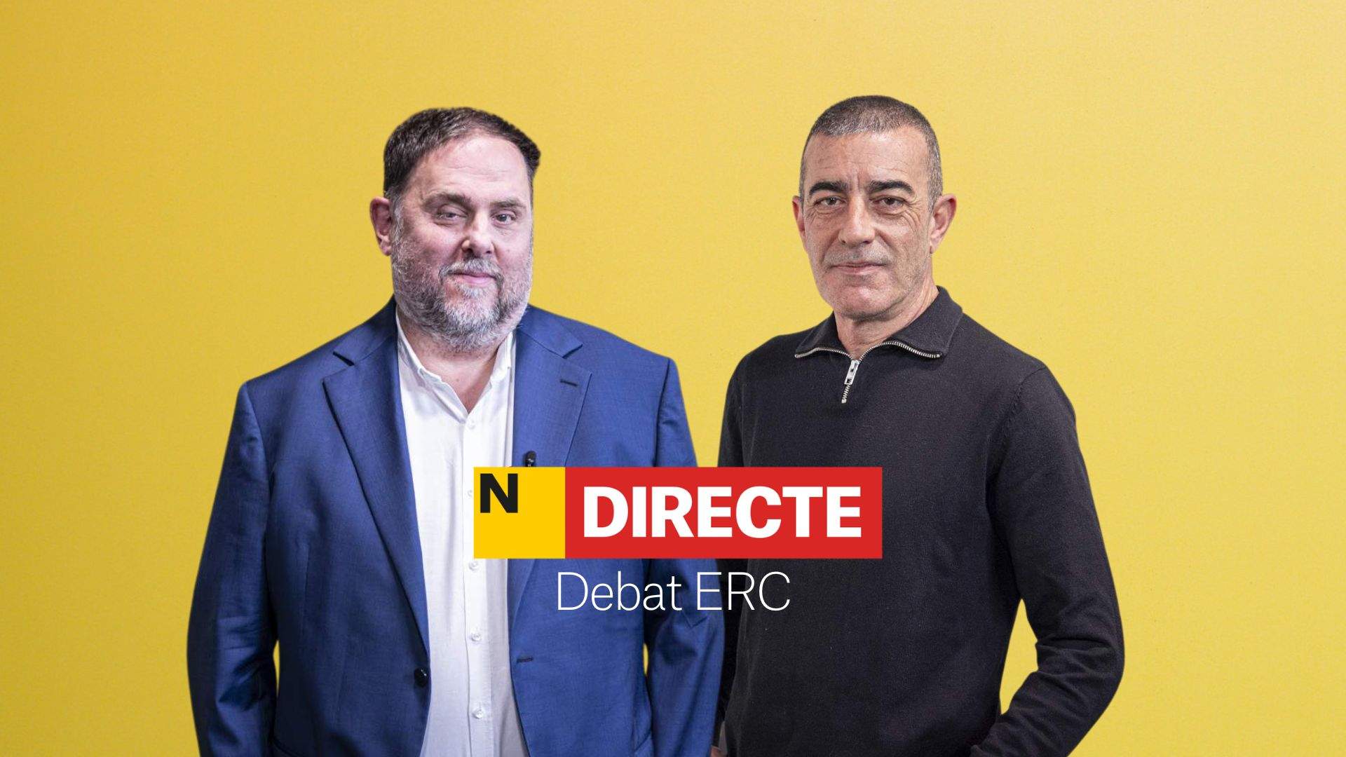 Cara a cara entre Junqueras y Godàs, DIRECTO | Debate de los candidatos a la presidencia de ERC