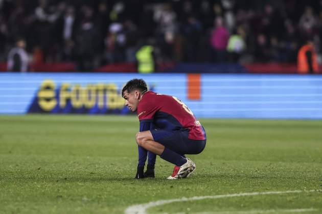 Pedri, devastat durant el passat Barça - Leganés / Foto: Europa Press