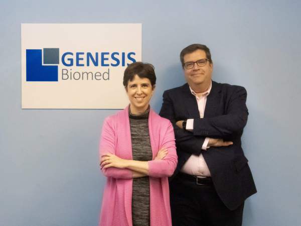 Els fundadors i directius de Genesis Biomed, Natalia de la Figuera i Josep Lluis Falco