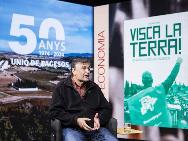 El coordinador nacional del sindicato agrario Unió de Pagesos, Joan Caball. Foto: Carlos Baglietto