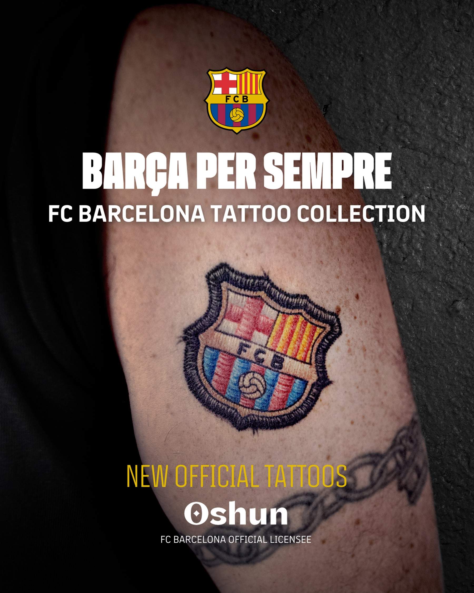 El Barça a la pell: arriben els primers tatuatges oficials del club