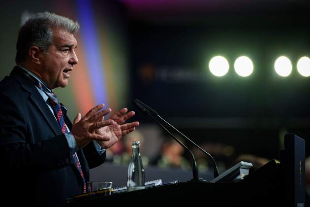 Joan Laporta durante la Asamblea General Extraordinària / Foto: FC Barcelona