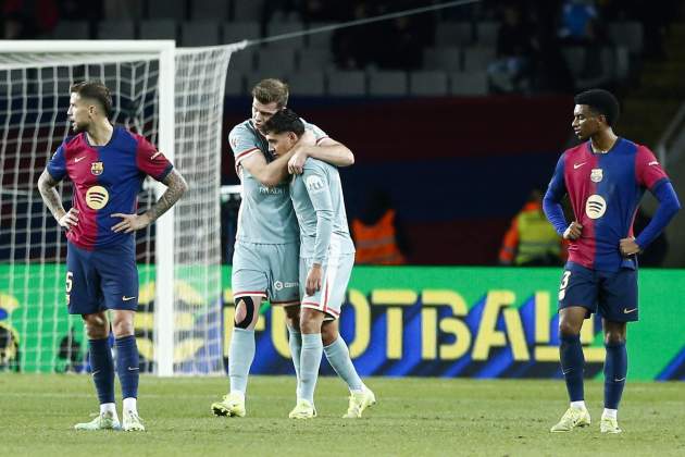 Alexander Sørloth  Nahuel Molina gol Barça Atlético de Madrid / Foto: EFE