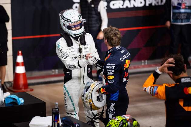 George Russell y Max Verstappen / Foto: Europa Press