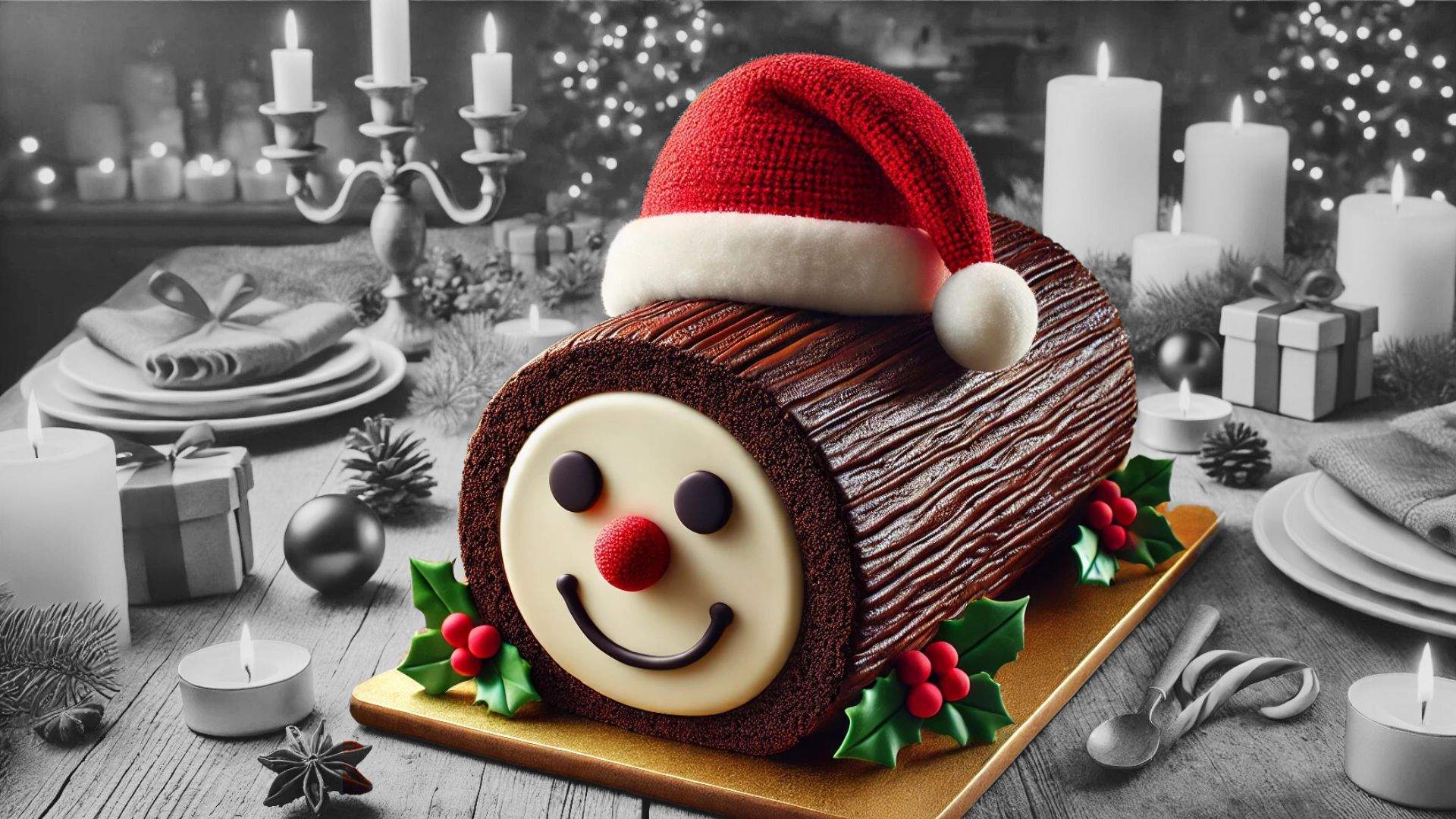 El tió convertido en postre: sorprende con el tronco de Navidad a la catalana