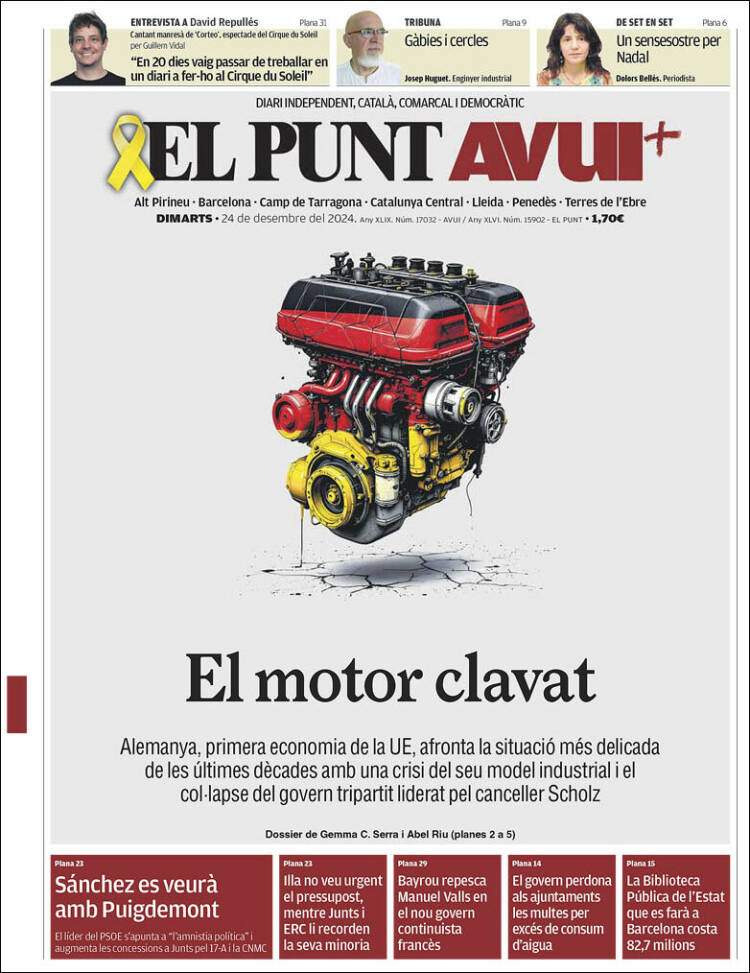 Portada 'El Punt Avui'