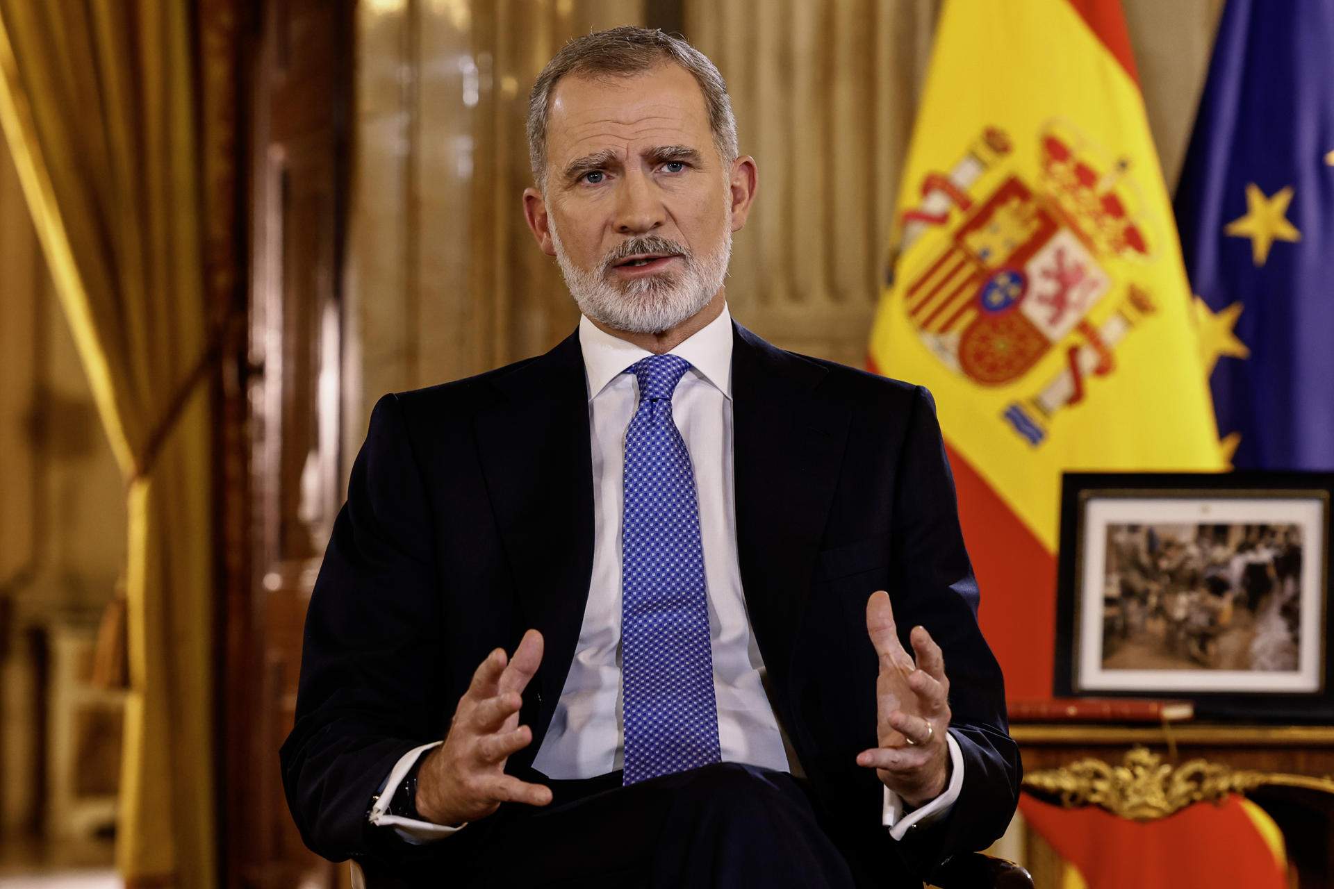 Torna a caure l'audiència del discurs de Felip VI: perd 136.000 espectadors i frega el mínim històric