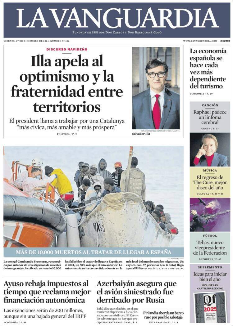 Portada 'La Vanguardia'