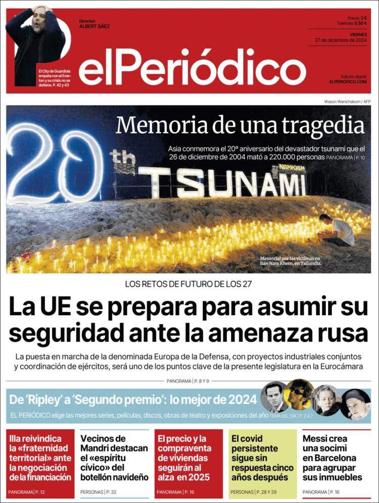 Portada 'El Periódico'