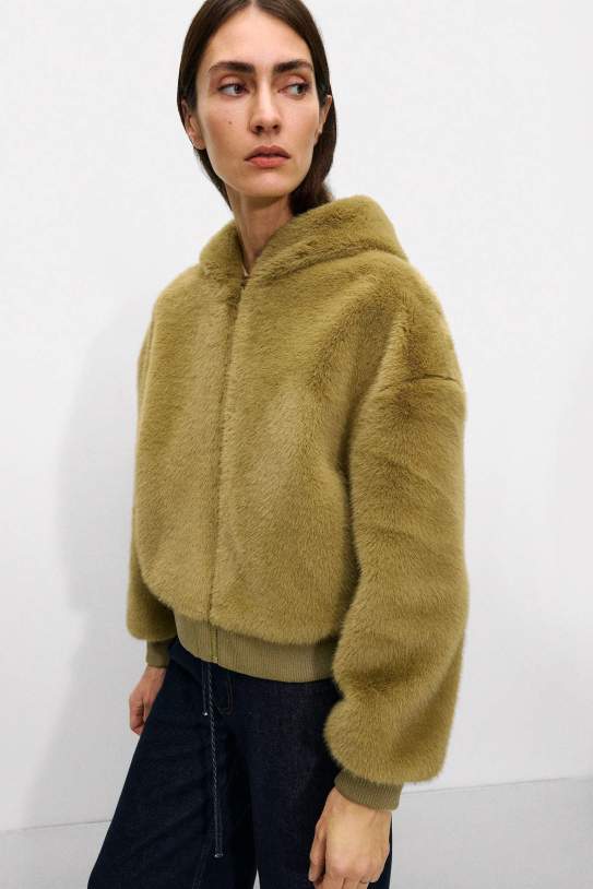 Abrigo efecte cabell|pèl Abrigo efecte cabell|pèl