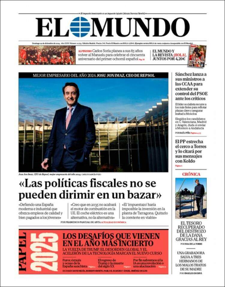 El Mundo, 29 desembre