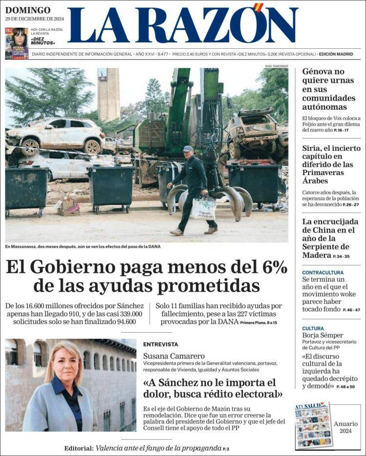 La Razon, 29 desembre