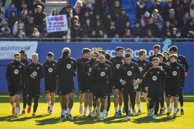 L'entrenament del Barça al Johan Cruyff / Foto: EFE