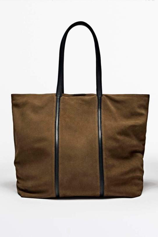 Tote bag pell davant de napa