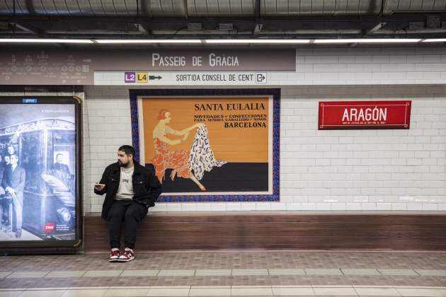 100 Años metro de Barcelona, L3 Paseo de Gràcia / Foto: Carlos Baglietto