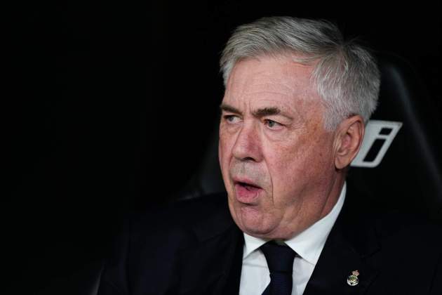 Carlo Ancelotti serio Real Madrid / Foto: Europa Press