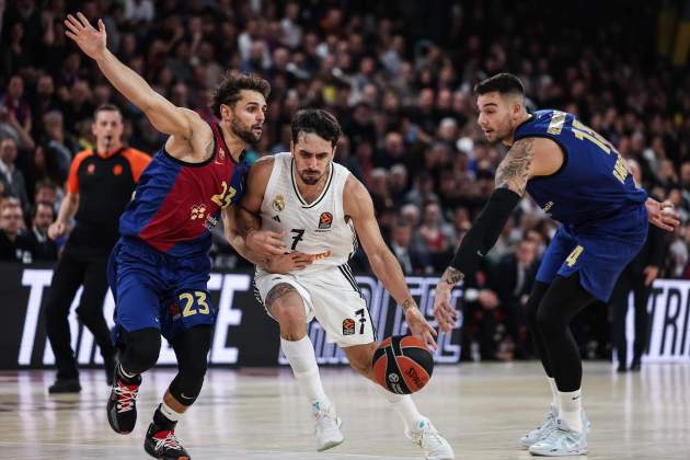 Raúl Neto Facu Campazzo Willy Hernangómez Barça Madrid / Foto: Europa Press