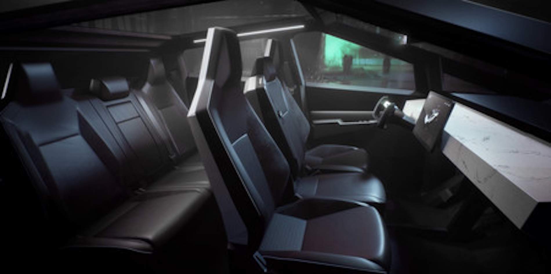 Interior Tesla Cybertruckl