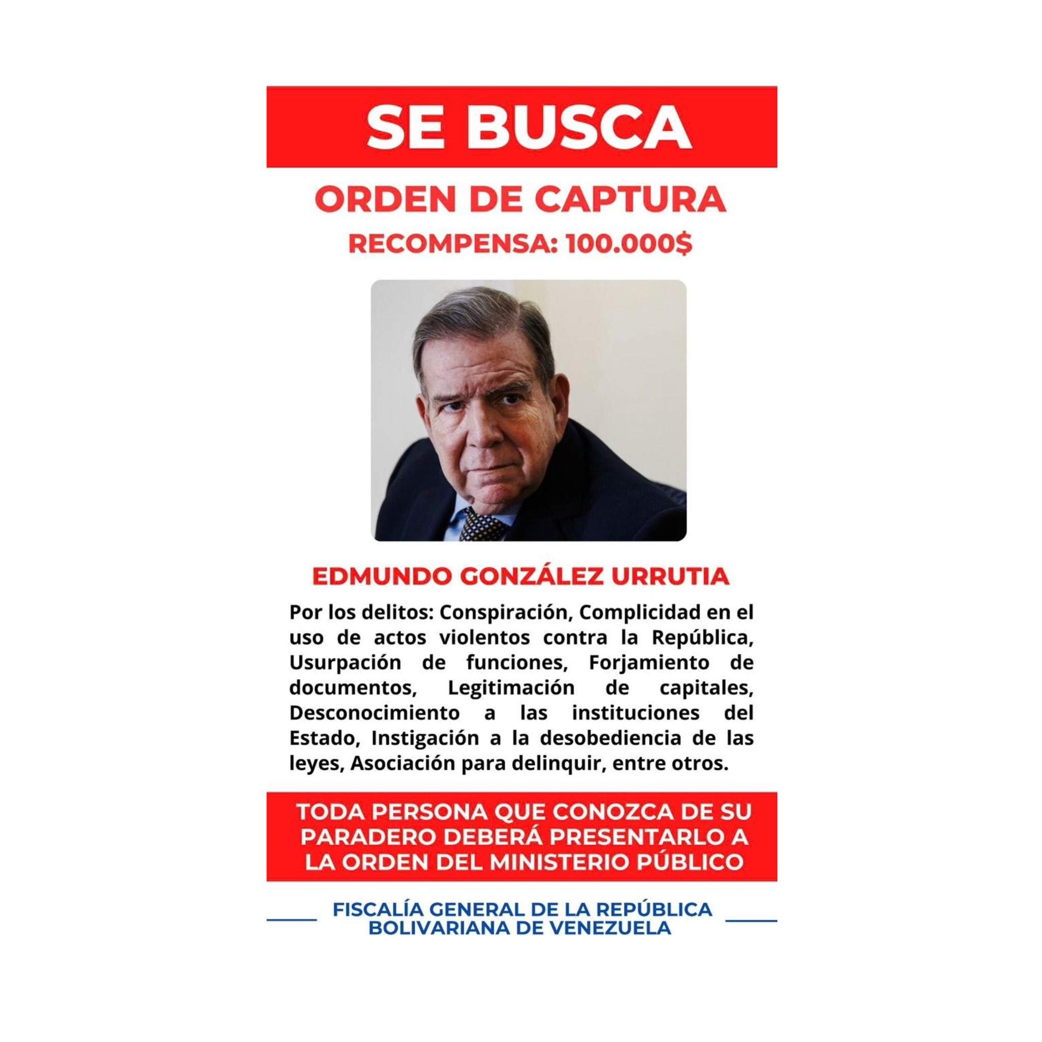 Maduro ofereix 100.000 dòlars per González Urrutia, que anirà a Veneçuela per ser investit president