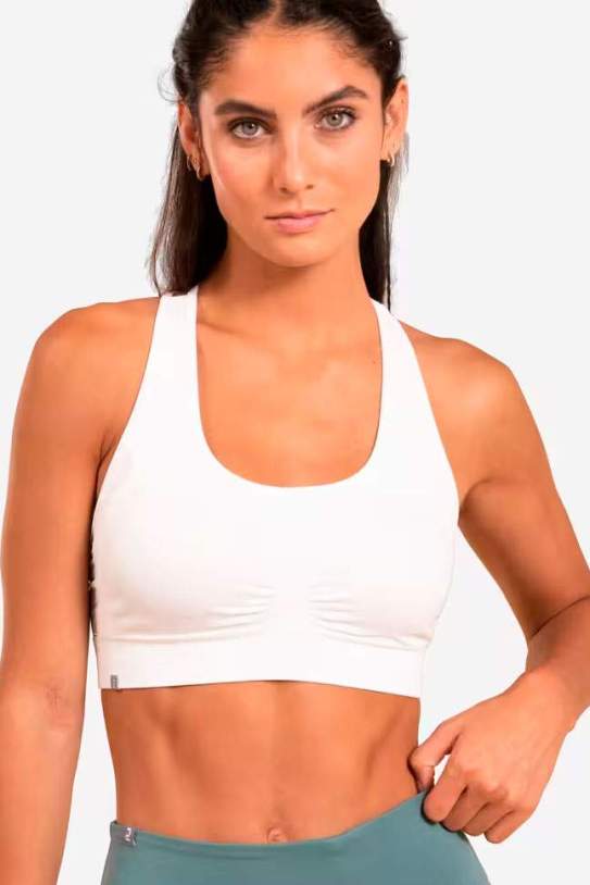 Sujetador Top yoga Mujer Kimjaly Dyn blanco1