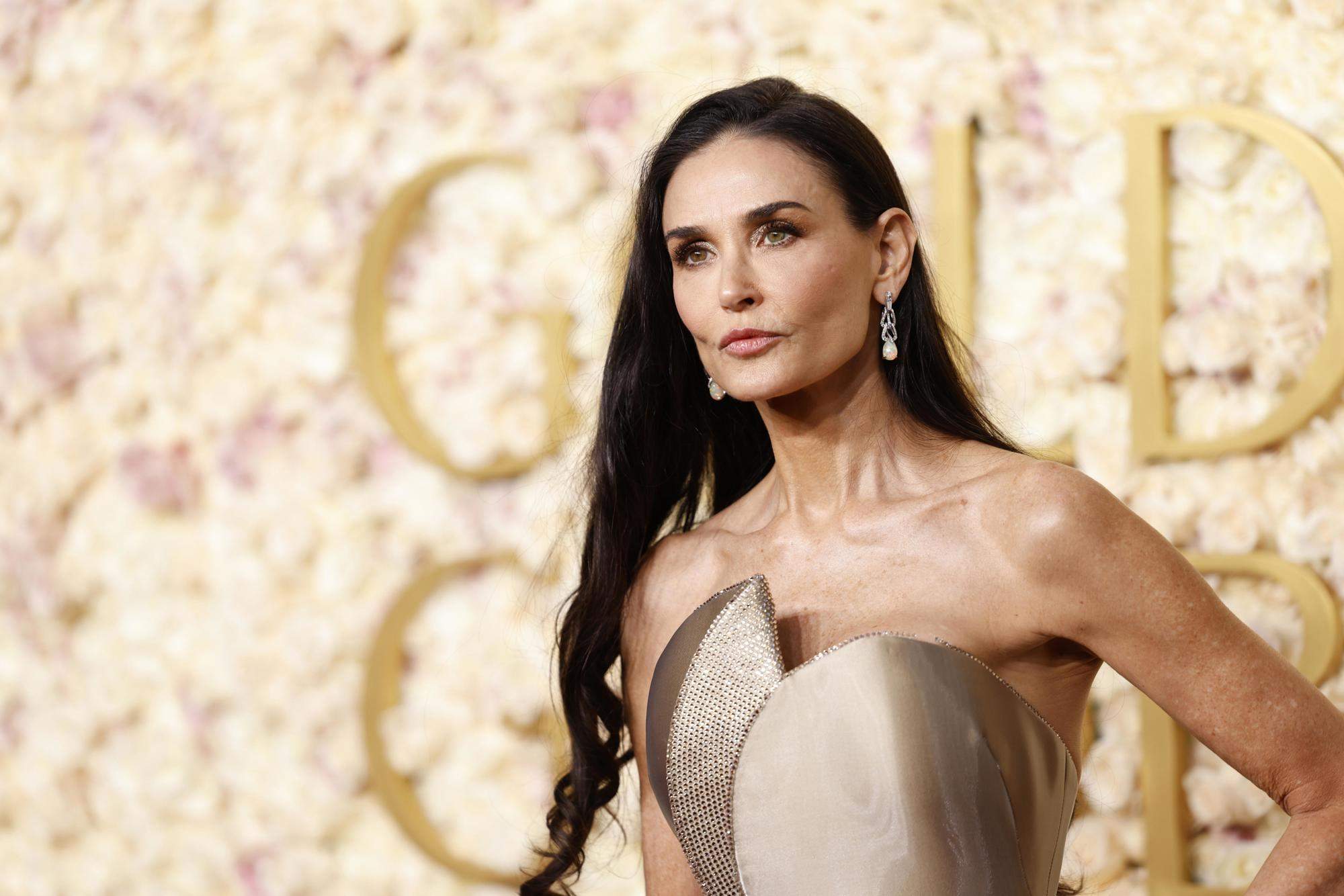 El emotivo discurso de Demi Moore al ganar su primer Globo de Oro