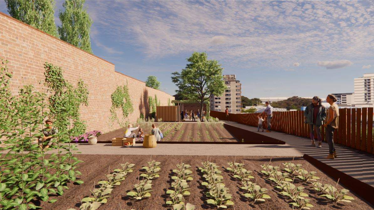 El nuevo parque agrario de Can Valent cobra forma a la sombra del cementerio de Sant Andreu