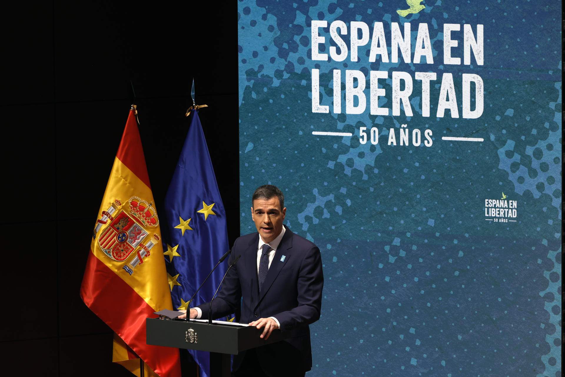 Pedro Sánchez inaugura els actes pels 50 anys de la mort de Franco: “Pot tornar a passar”