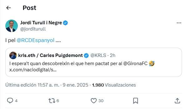 Captura tui turull puigdemont dani olmo twitter