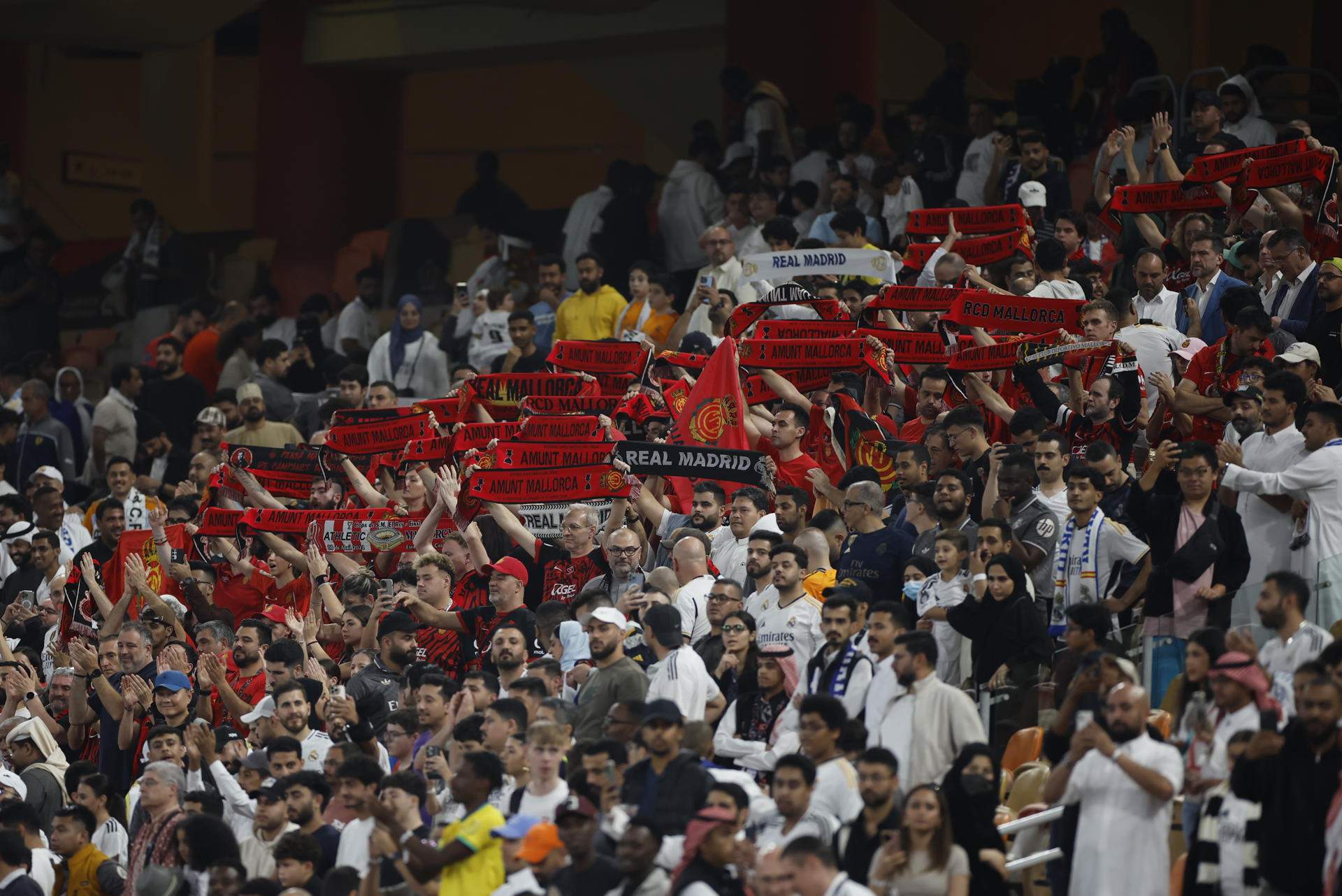 Manifestació a Mallorca per protestar contra l'assetjament a la Supercopa d'Espanya de l'Aràbia Saudita