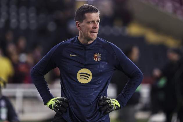 Szczesny, en l'entrenament prepartit a la Supercopa d'Espanya / Foto: Europa Press