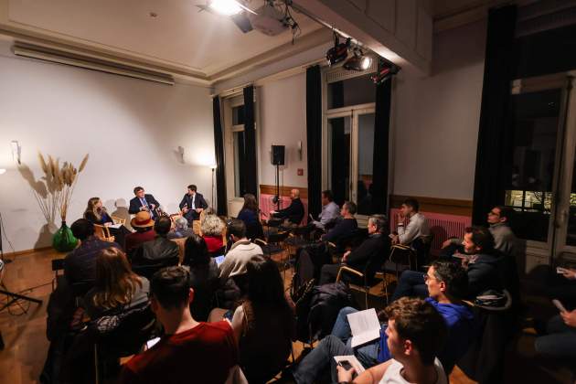 Carles Puigdemont i Josep Vicenç Mestre / cedida per Lali Puig photo